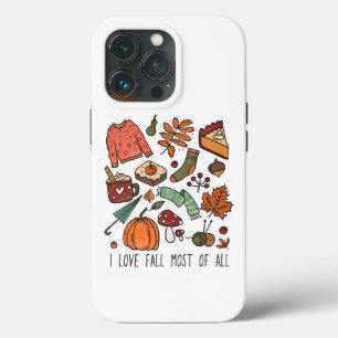 Case-Mate iPhone Case I Love Fall Most All Automne