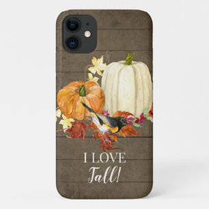 Case-Mate iPhone Case I Love Fall quitte Bird Citrouilles Rustic Barn Wo