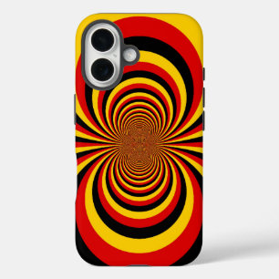 Coque Pour iPhone 16 I Love Germany National Flag Colors Art Print
