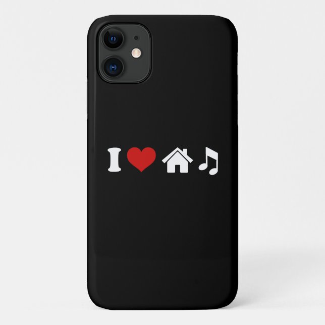 Coques Case-Mate iPhone I Love House Music (Dos)
