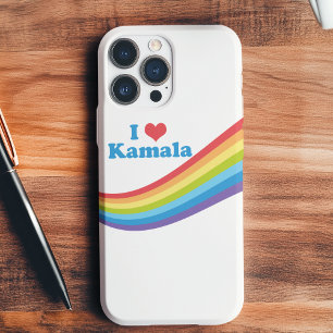 Coque Pour iPhone 16 I Love Kamala Harris Cute Rainbow Political