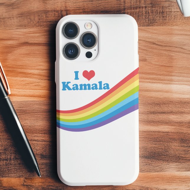Coques Case-Mate iPhone I Love Kamala Harris Cute Rainbow Political (Créateur téléchargé)
