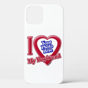 Case-Mate iPhone Case I Love My Boyfriend Photo Red Heart