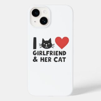 Coque Case-Mate iPhone I Love My Girlfriend and Her Cat" Tête de chat iPh