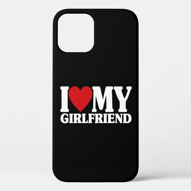 Coques Case-Mate iPhone I Love My Girlfriend - Joli cadeau de jumelage pou (Verso)