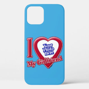 Case-Mate iPhone Case I Love My Girlfriend Photo Red Heart Turquoise