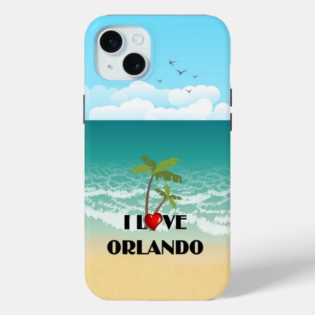 Coques Case-Mate iPhone I Love Orlando, Floride (Verso)