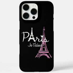Coque iPhone 16 Pro Max I Love Paris Tour Eiffel France Souvenir français