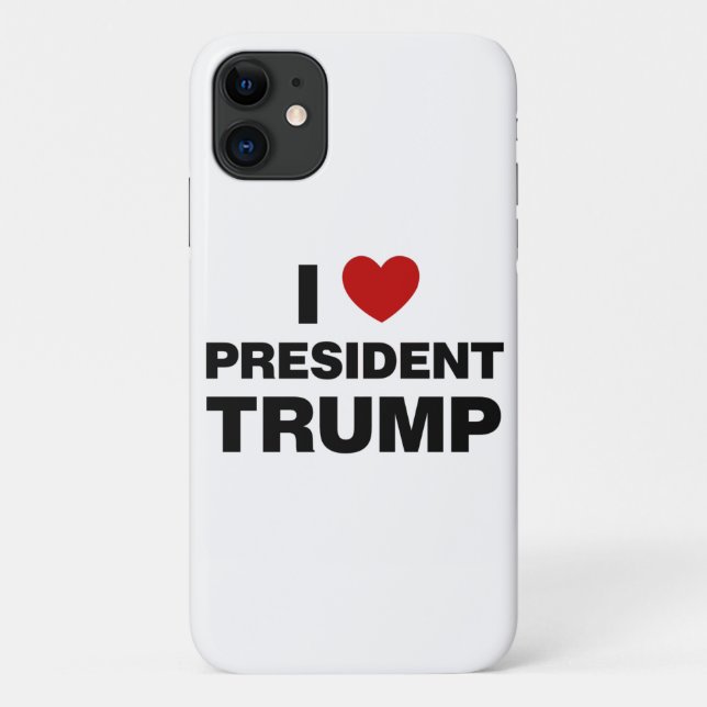 Coques Case-Mate iPhone I Love Président Trump Heart (Dos)