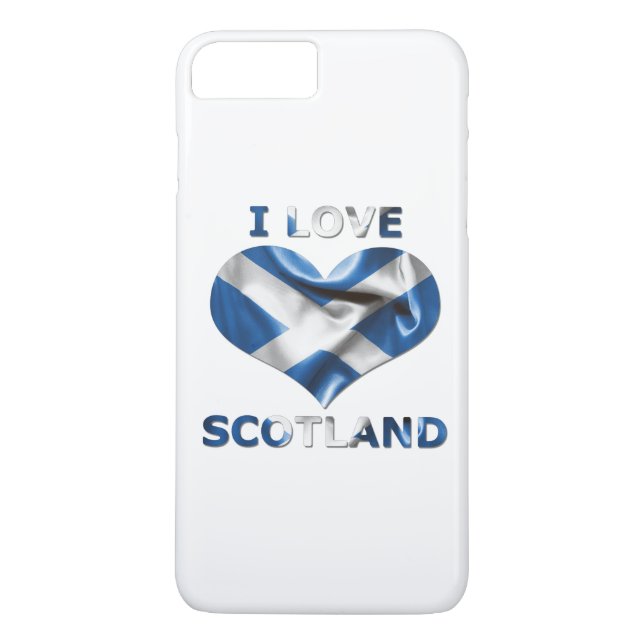 Coques Case-Mate iPhone I Love Scotland Heart Flag (Dos)
