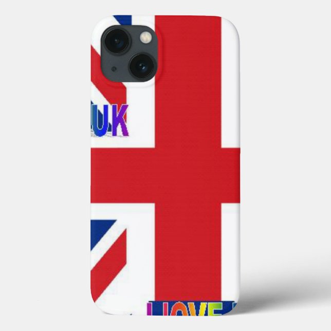 Coques Case-Mate iPhone I Love UK Art Print (Verso)