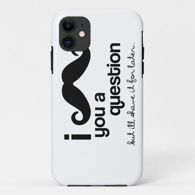 Coques Case-Mate iPhone I moustache vous une question (Dos)