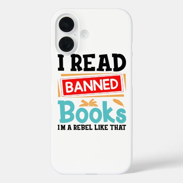 Coques Case-Mate iPhone I Read Banned Books Librarian Reader (Verso)