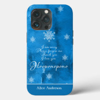 Ice Blue Ho'oponopono et flocon de neige personnal