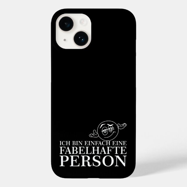 Coques Case-Mate iPhone Ich bin einfach eine fabelhafte Personne! (Verso)