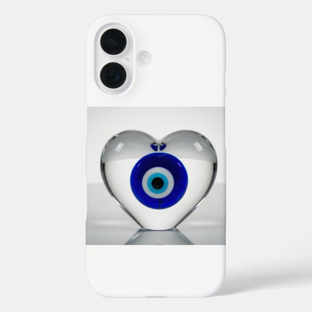 Coques Case-Mate iPhone Icône de cœur de mauvais œil Conception graphique  (Verso)