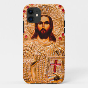 Coques Pour iPhone Icône dorée de Jésus-Christ
