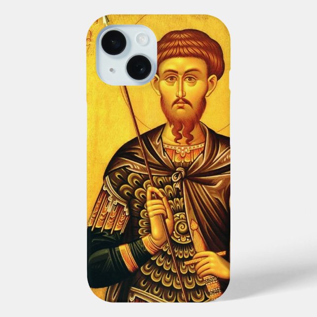 Coques Case-Mate iPhone icône orthodoxe de saint Théodore Tiron (Verso)
