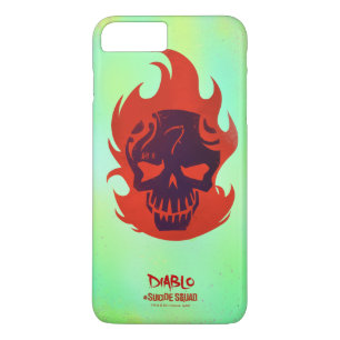 Coque iPhone 8 Plus/7 Plus Icône principale du peloton   Diablo de suicide
