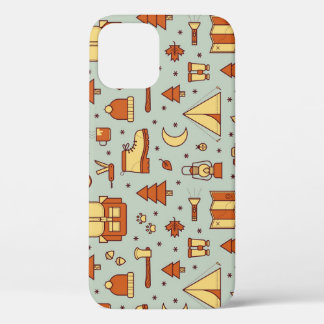 Case-Mate iPhone Case Icônes de voyage d'aventure, motif sans soudure.