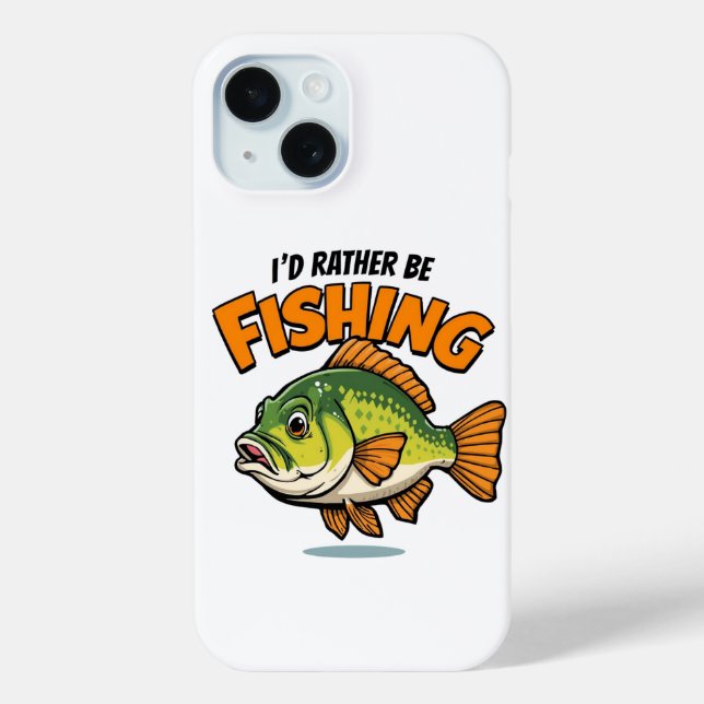 Coques Case-Mate iPhone I'd Rather Be Fishing   (Verso)