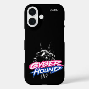 Coque Pour iPhone 16 ID Utilisateur Personnalisé Cyber Hound Doberman C