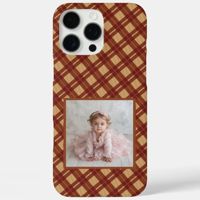 Coques Case-Mate iPhone Idées de cadeaux d'anniversaire uniques Plaid Ging (Verso)
