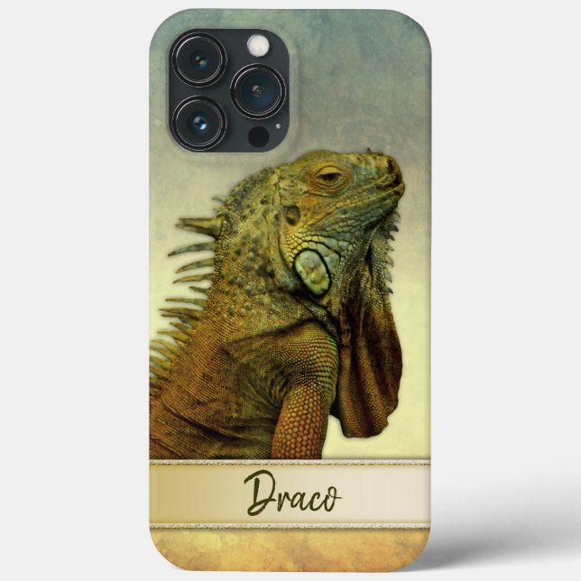 Coques Case-Mate iPhone Iguana Vert Personnalisable (Verso)