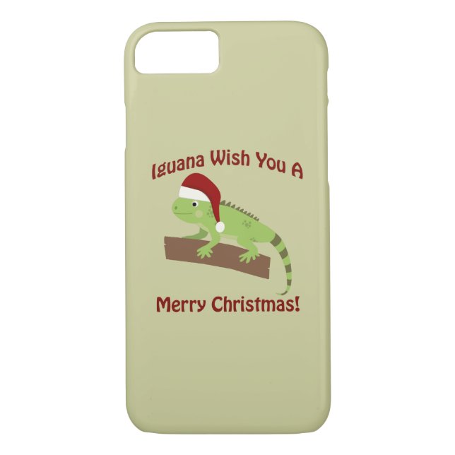 Coques Case-Mate iPhone Iguana Vous Souhaite Un Joyeux Noël (Dos)