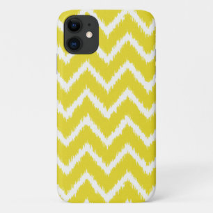 Coque Case-Mate Pour iPhone Ikat Chevrons - Jaune moutarde et blanc