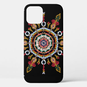 Case-Mate iPhone Case Ikat Damask Rouge Vert Vintage