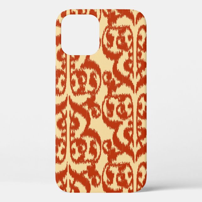 Coques Case-Mate iPhone Ikat Moorish Damask - Mandarin orange (Verso)