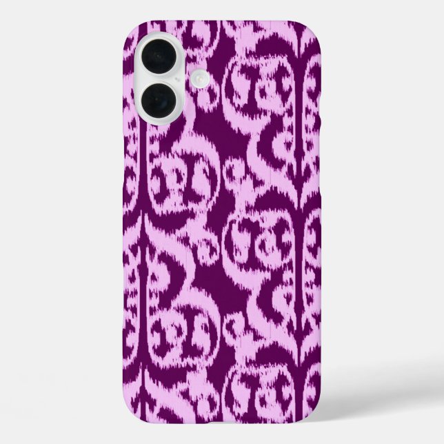 Coques Case-Mate iPhone Ikat Moorish Damask - violet et orchidée (Verso)