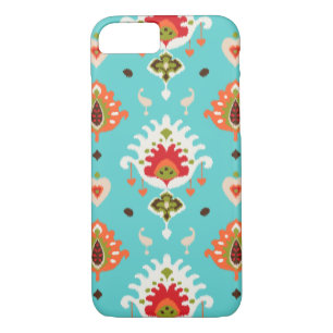 Etui iPhone Case-Mate Ikat tribal chic et turquoise
