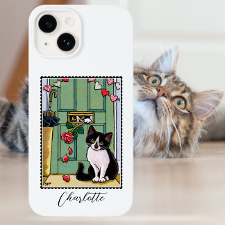 Coque Case-Mate iPhone Il doit être amour Cute Cat Nom personnalisé