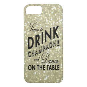 Coques Pour iPhone Il est temps de boire du champagne sur Gold iPhone