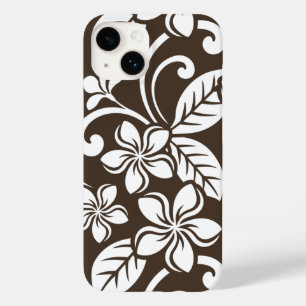 COQUE Case-Mate iPhone ÎLE PLUMERIA (CAFÉ BROWN)