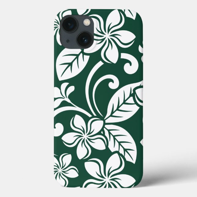 COQUES Case-Mate iPhone ÎLE PLUMERIA (VERT FORESTIER) (Verso)