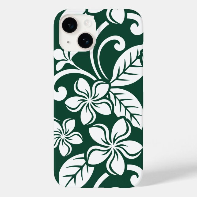 COQUES Case-Mate iPhone ÎLE PLUMERIA (VERT FORESTIER) (Verso)