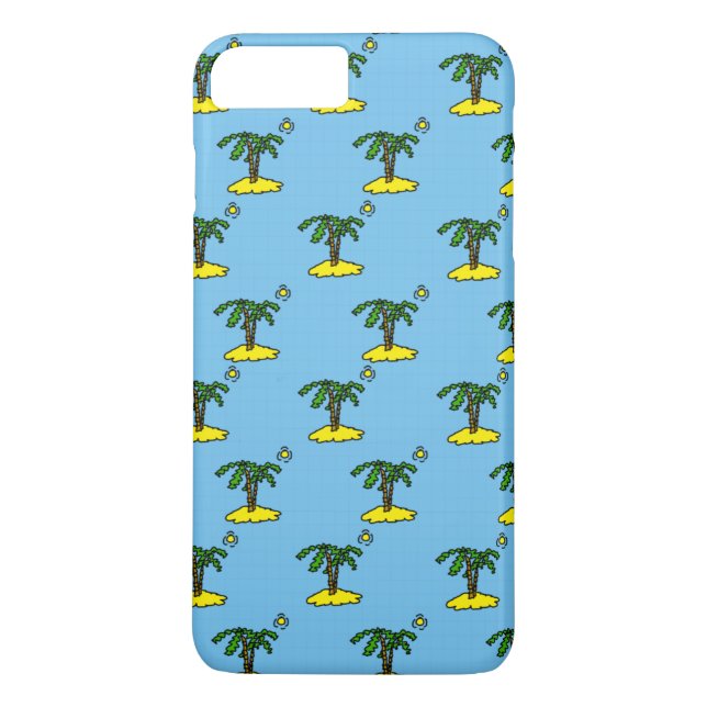 Coques Case-Mate iPhone Îles avec motif de palmiers (Dos)