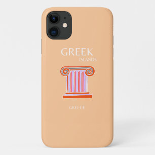 Case-Mate iPhone Case Îles grecques, Grèce, Art Voyage, Orange