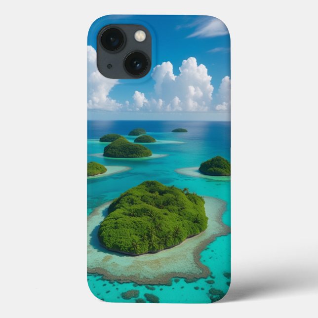 Coques Case-Mate iPhone "Iles Vibes en déplacement : Archipel tropical (Verso)