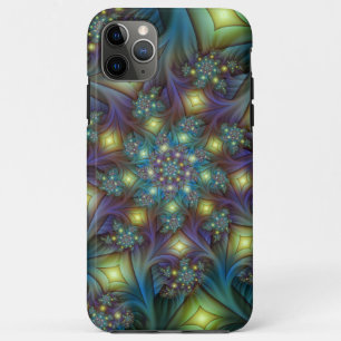 Case-Mate iPhone Case Illuminé Abstrait brillant Turquoise violet Fracta
