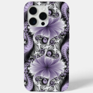 Coque Case-Mate iPhone Illusion de lilas Art floral abstrait fractal Fant