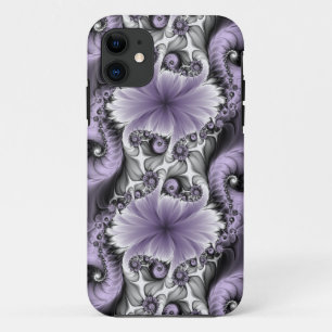 Case-Mate iPhone Case Illusion de lilas Art floral abstrait fractal Fant