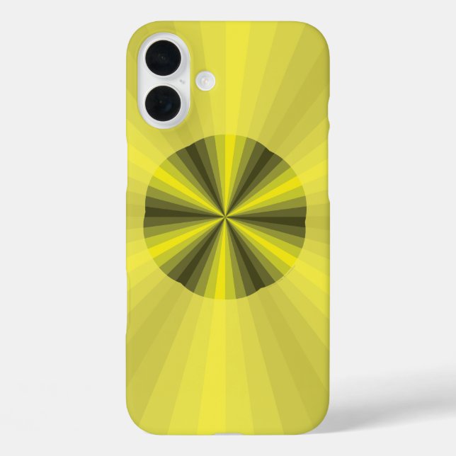 Coques Case-Mate iPhone Illusion optique Coque-Coque Jaune (Verso)