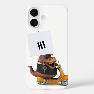 Coque Pour iPhone 16 Illustration 3D Fun Trex