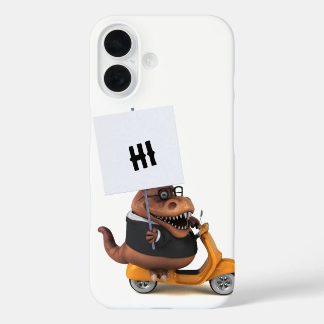 Coques Case-Mate iPhone Illustration 3D Fun Trex (Verso)