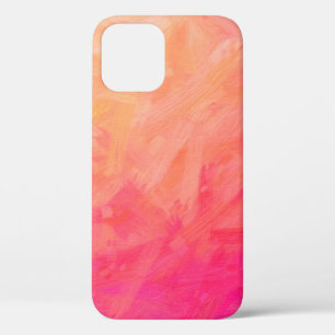Case-Mate iPhone Case Illustration Abstraite de Brus de soie rose et jau