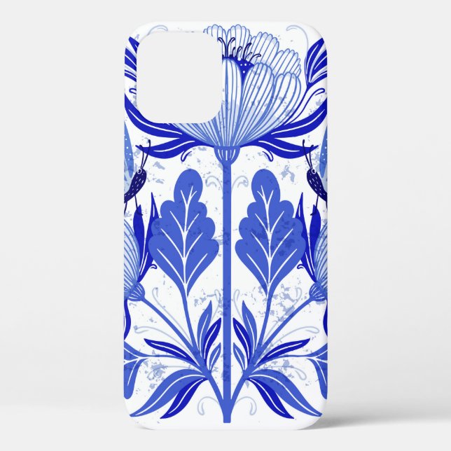 Coques Case-Mate iPhone illustration avec des papillons et des fleurs isol (Verso)